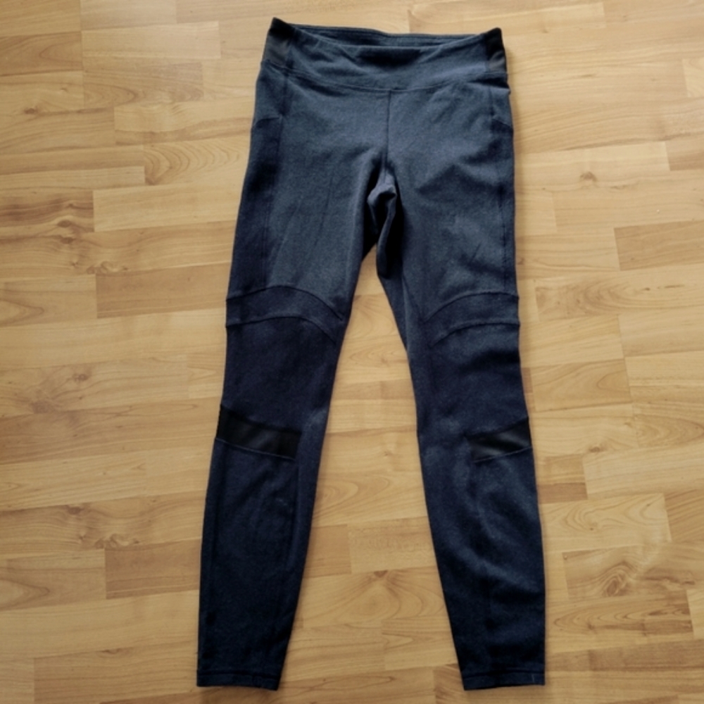 Lululemon Motivate Pants Leggings 8 Inkwell Navy Faux Jeans - Picture 3 of 12